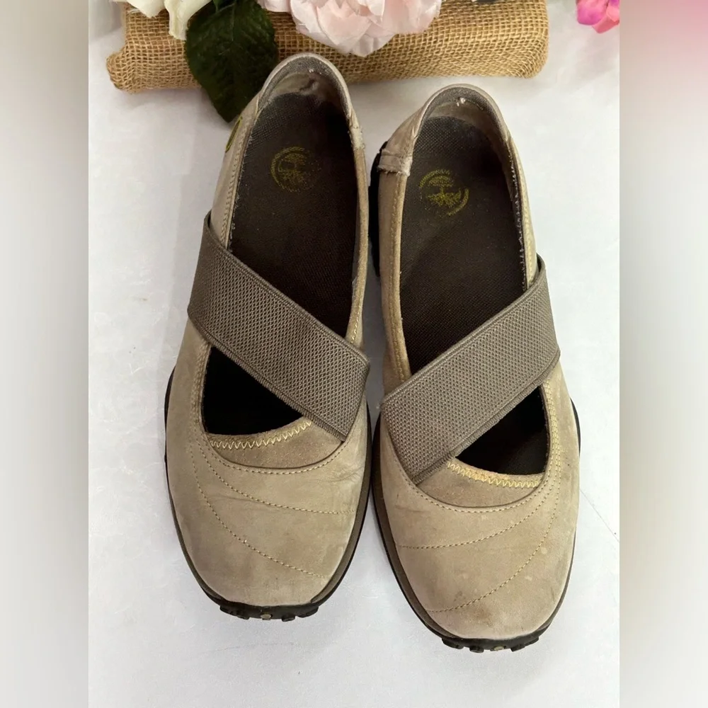 Comfort Mary Jane Slip-On Shoes - Taupe - Picture 2 of 7